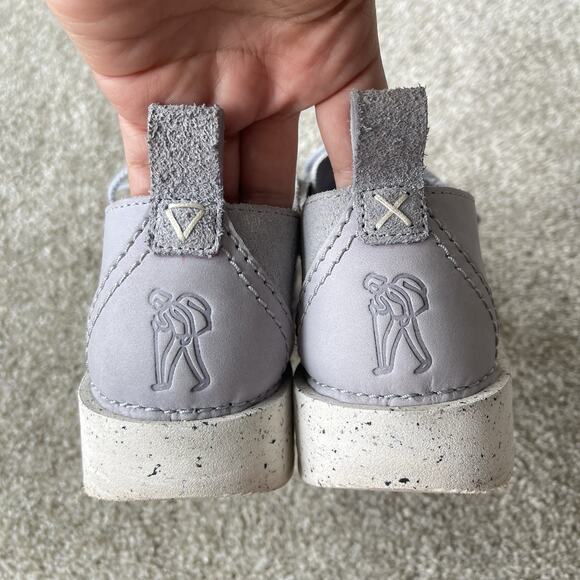 Clarks Originals Desert Trek Form Leather Cool Blue Comfort Shoes Women’s 7.5 M - Picture 5 of 13